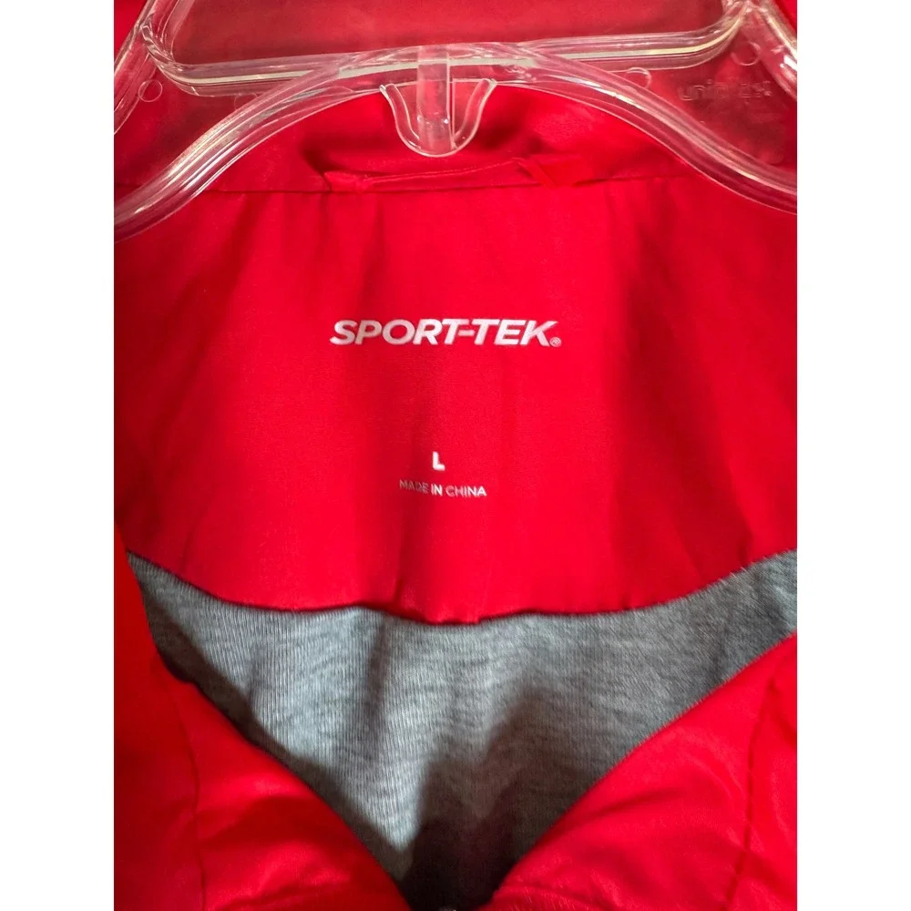 Sport Tek Barstool Sportsbook Red White Full Zip Track Jacket Mens Large‎